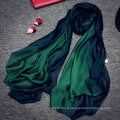 Forme élégante différents styles changeant couleur 70% pashmina 30% soie mélange foulard dames écharpe en gros